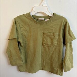 Zara Olive Green Kids Long Sleeve 2-3 years